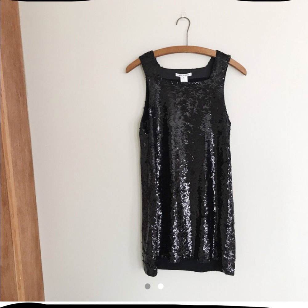Alice + Olivia Black sequin dress